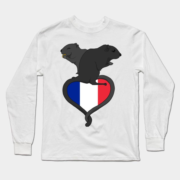 Gerbil France (dark) Long Sleeve T-Shirt by RampArt